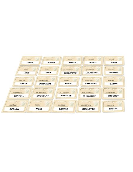 Codenames - Jeus d'ambiance - Jeux de Déduction - contenu - matériel - cartes