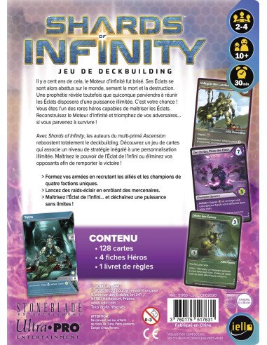Shards of Infinity - Jeux de société - Jeux Initiés - dos de la boîte