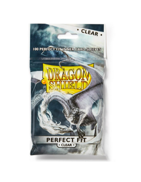Dragon Shield Perfect Fit : Clear (X100) - Protège-Cartes - Accessoires - Sleeves