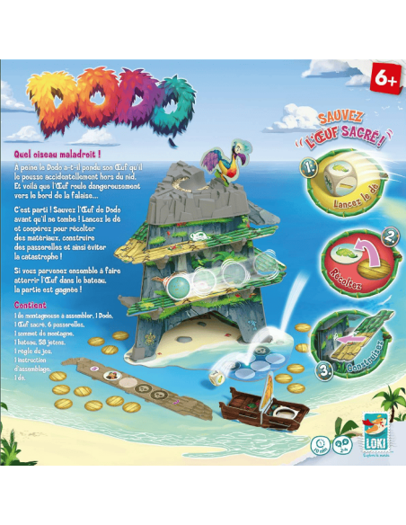 Dodo - Jeu Coopératif Enfants - Dos