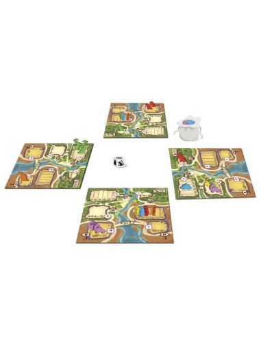 Draftosaurus - Jeux de société - Jeux Familiaux - contenu - plateau