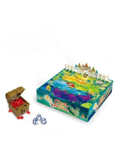 Clefs Magiques - Jeux enfants - Jeux 5 ans  - boîte - contenu - matériel - plateau