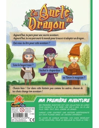 Ma Première Aventure : En Quête du Dragon - Jeux enfants - Jeux 4 ans - dos