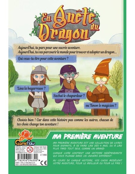 Ma Première Aventure : En Quête du Dragon - Jeux enfants - Jeux 4 ans - dos