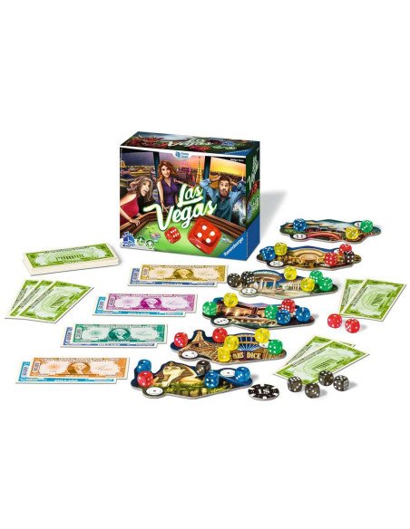 Las Vegas - Jeux de société - Jeux Familiaux - cover - boîte - contenu - matériel Las Vegas - Jeux de société - Jeux Familiaux - cover - boîte - contenu - matériel