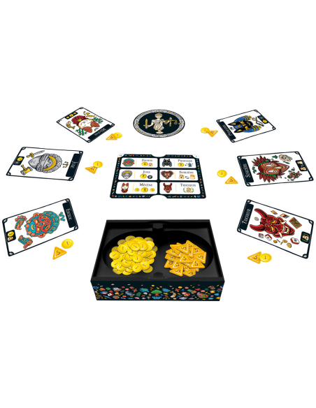 Mascarade : Nouvelle Version - Jeux de société - Jeux Familiaux - contenu - matériel - cartes - jetons