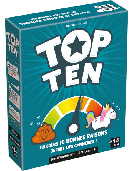 Top Ten - Jeux d'ambiance - Jeux pour l'Apéro - cover - boîte