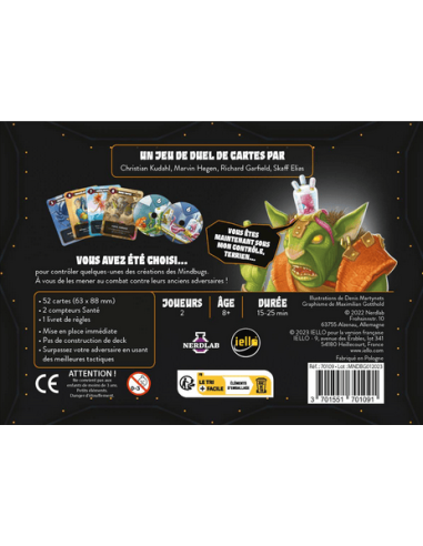 Mindbug - Jeux de société - Jeux 2 Joueurs - dos de la boîte