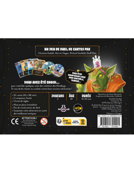 Mindbug - Jeux de société - Jeux 2 Joueurs - dos de la boîte