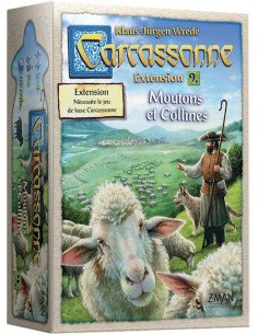 Carcassonne : Moutons et Collines (Ext.) - Jeux de société - Jeux Familiaux - cover - couverture - boîte