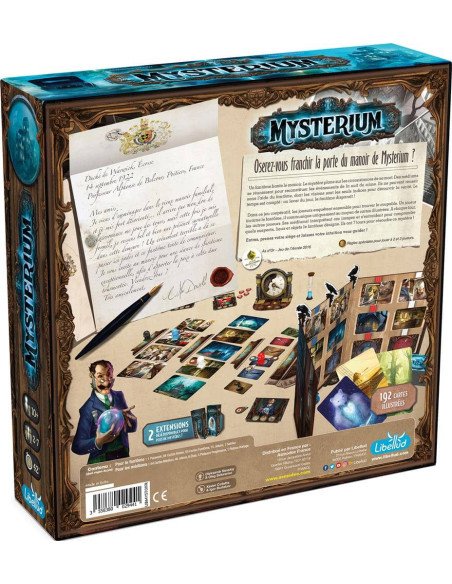 Mysterium - Jeux de société - Jeux Familiaux - Jeux Coopératifs - dos de la boîte