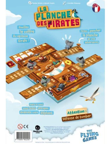 La Planche des Pirates - Jeux enfants - Jeux 5 ans - dos de la boîte