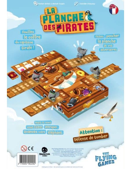 La Planche des Pirates - Jeux enfants - Jeux 5 ans - dos de la boîte