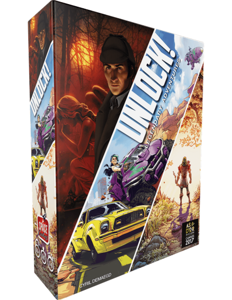 Unlock! Legendary Adventures - Jeux de société - Jeux d'Enquêtes - cover - couverture - boîte Unlock! Legendary Adventures - Jeux de société - Jeux d'Enquêtes - cover - couverture - boîte