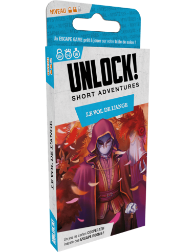 Unlock! Short Adventures : Le Vol de l'Ange - Jeux de société - Jeux d'Enquêtes - cover - couverture - boîte