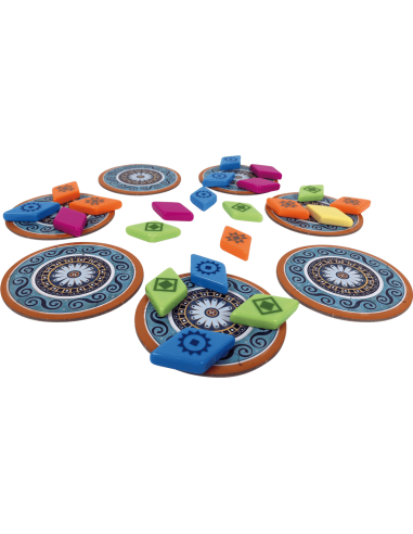 Azul : Pavillon d'été - Jeux de société - Jeux Familiaux - contenu - matériel - tuiles - marqueurs de points