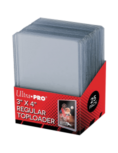 Ultra PRO : 25 Toploader Regular Transparents - Accessoires - Protège-Cartes - Sleeves