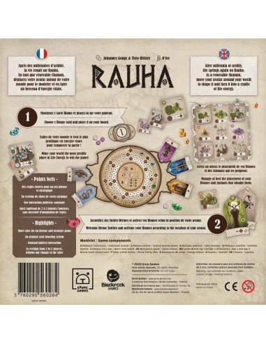 Rauha - Jeux de société - Jeux Initiés - dos de la boîte