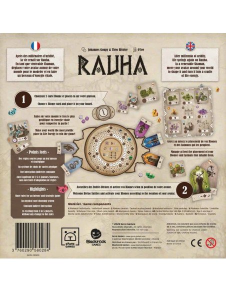 Rauha - Jeux de société - Jeux Initiés - dos de la boîte