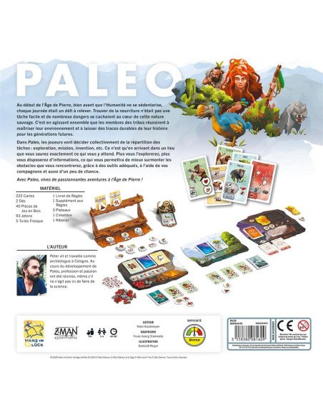 Paleo - Jeux de société - Jeux Coopératifs - dos de la boîte