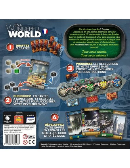 It's a Wonderful World - Jeux de société - Jeux Initiés - dos de la boîte