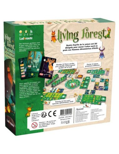 Living Forest - Jeux de société - Jeux Initiés - dos de la boîte