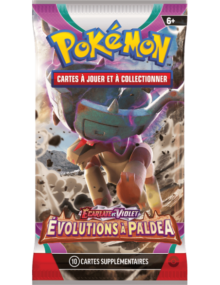 Booster Pokémon EV02 : Evolution à Paldea - cartes à collectionner