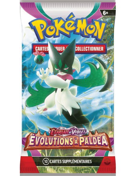 Booster Pokémon EV02 : Evolution à Paldea - cartes à collectionner