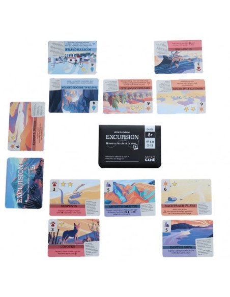 Excursion dans la Vallée de la Mort - Micro Games - Jeux de société - Jeux 2 Joueurs - Jeux Solo - contenu - matériel - cartes