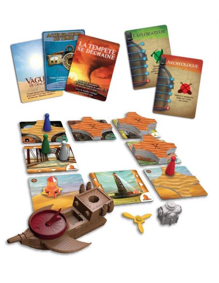 Le Désert Interdit - Jeux de société - Jeux Coopératifs - contenu - matériel - cartes - pions