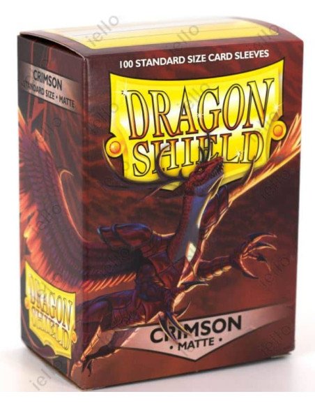 Dragon Shield - Standard Sleeves - Matte Crimson (x100) - Protège-Carte (Sleeves)