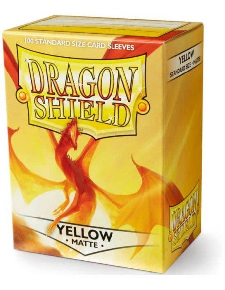 Dragon Shield - Standard Sleeves - Matte Yellow (x100)