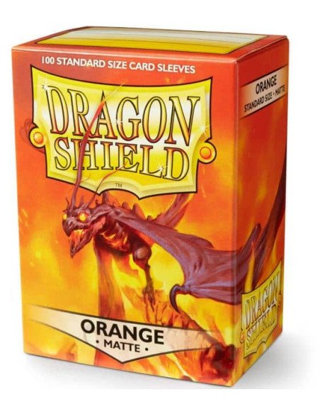 Dragon Shield - Standard Sleeves - Matte Orange (x100)