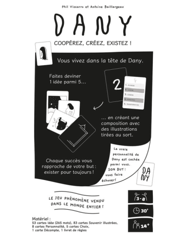 Dany (Nouvelle Edition) - Jeu de déduction coopérative - Dos de Boite