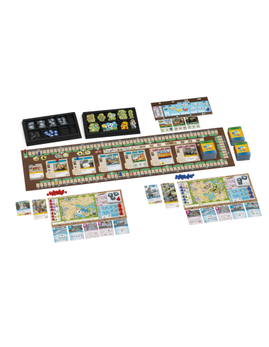 Ark Nova - Jeux de société - Jeux Experts - contenu - matériel - plateatu - cartes - pions