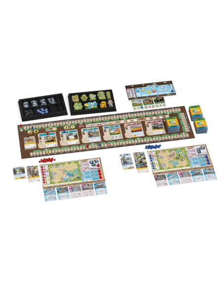 Ark Nova - Jeux de société - Jeux Experts - contenu - matériel - plateatu - cartes - pions