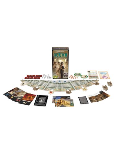 7 Wonders Duel : Agora - Jeux de société - Jeux 2 Joueurs - cover - couverture - boîte - contenu - matériel - plateau - cartes