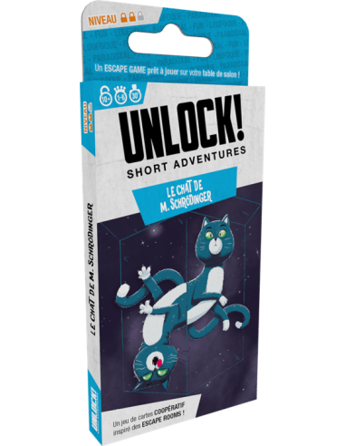 Unlock! Short Adventures : Le Chat de M. Schrödinger - Escape Game - Couverture 1