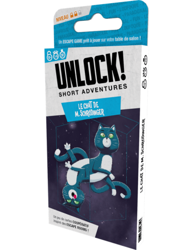 Unlock! Short Adventures : Le Chat de M. Schrödinger - Escape Game - Couverture 2
