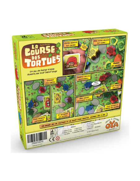 La Course des Tortues - Jeu Enfants - Dos de Boîte La Course des Tortues - Jeu Enfants - Dos de Boîte