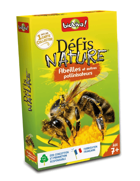 Défis Nature : Abeilles et autres pollinisateurs - Cartes à collectionner - cover - couverture - boîte