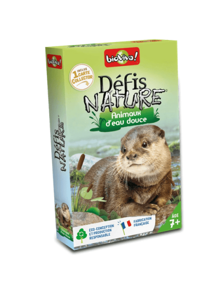 Défis Nature : Animaux d'eau douce - Cartes à collectionner - cover - couverture - boîte
