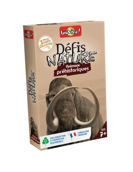Défis Nature : Animaux Préhistoriques - Cartes à collectionner - cover - couverture - boîte