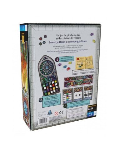 Sagrada - Jeux de société - Jeux Initiés - dos de la boîte