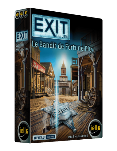 EXIT : Le Bandit de Fortune City (Confirmé) - Jeux de société - Jeux d'Enquêtes - cover - couverture - boîte