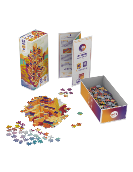 Puzzle Play Donjon : Château - cover - couverture - boîte - contenu - matériel Puzzle Play Donjon : Château - cover - couverture - boîte - contenu - matériel