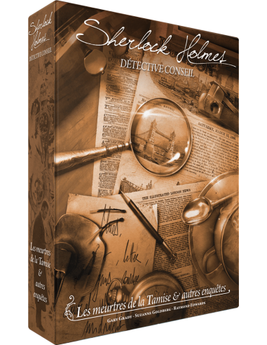 Sherlock Holmes Détective Conseil : Meurtres de la Tamise - Jeux de société - Jeux d'Enquêtes - cover - couverture - boîte