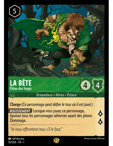 S1 - 070/204 - La Bête : Fléau des loups - Disney Lorcana - Série 1