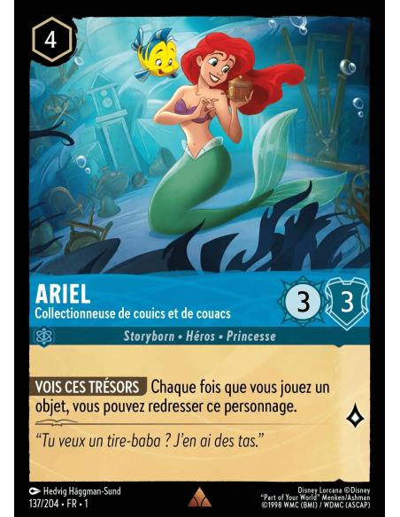 S1 - 137/204 - Ariel : Collectionneuse de couics et de couacs - Disney Lorcana - Série 1