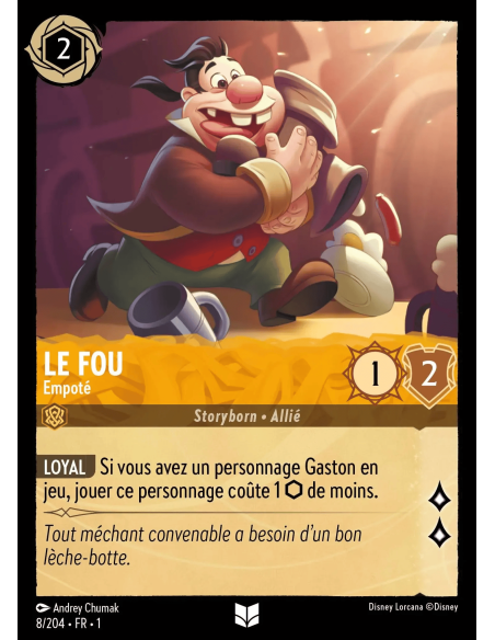 S1 - 008/204 - Le Fou : Empoté - Disney Lorcana - Série 1